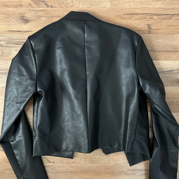 SHEIN Black Faux Leather Women's Jacket - Picture 4 of 4